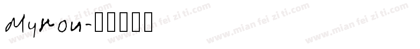 Myron字体转换