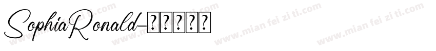 SophiaRonald字体转换