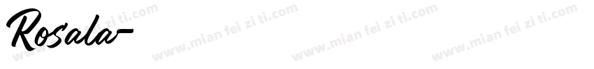Rosala字体转换
