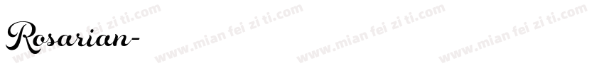 Rosarian字体转换