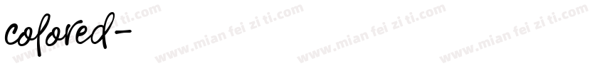 colored字体转换