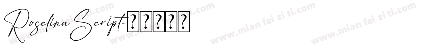 RoselinaScript字体转换