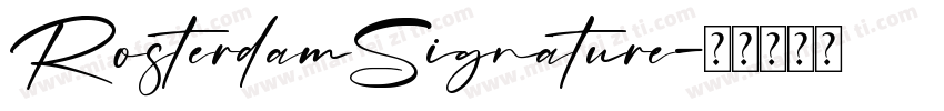RosterdamSignature字体转换