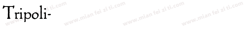 Tripoli字体转换