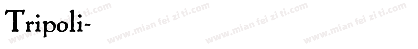 Tripoli字体转换