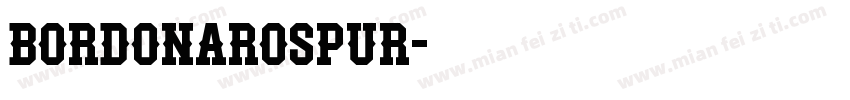 BordonaroSpur字体转换