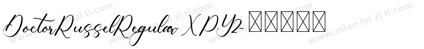 DoctorRusselRegular-XPY2字体转换