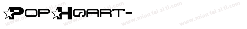 PopHqart字体转换