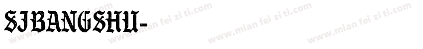 SJbangshu字体转换
