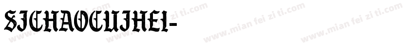 SJchaocujhei字体转换
