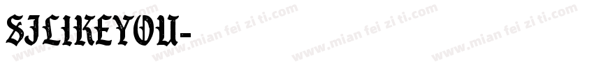 SJlikeyou字体转换