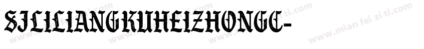 SJliliangkuheizhongc字体转换