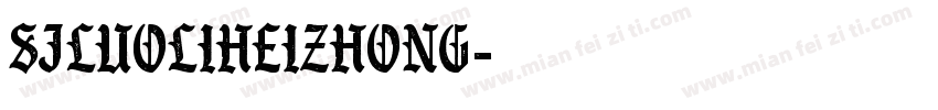 SJluoliheizhong字体转换