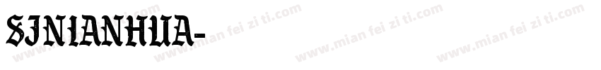 SJnianhua字体转换