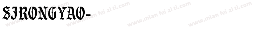 SJrongyao字体转换