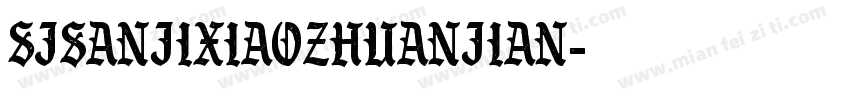 SJsanjixiaozhuanjian字体转换