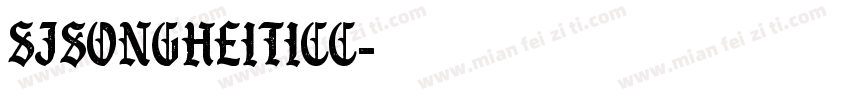 SJsongheiticc字体转换
