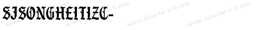 SJsongheitizc字体转换