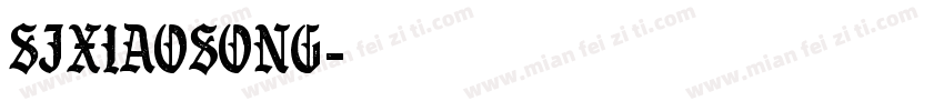 SJxiaosong字体转换