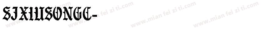 SJxiusongC字体转换