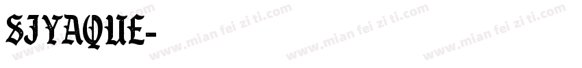 SJyaque字体转换