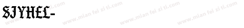 SJyhel字体转换