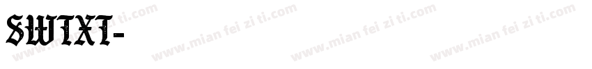 SWtxt字体转换