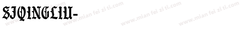sJqingliu字体转换