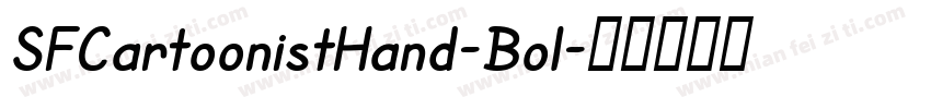 SFCartoonistHand-Bol字体转换