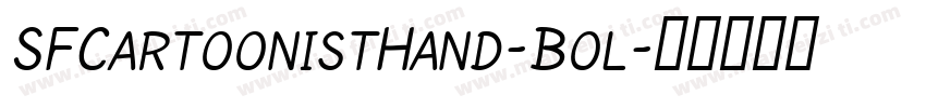 SFCartoonistHand-Bol字体转换