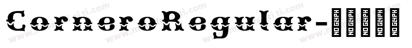 CorneroRegular字体转换
