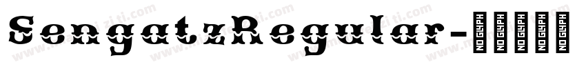 SengatzRegular字体转换