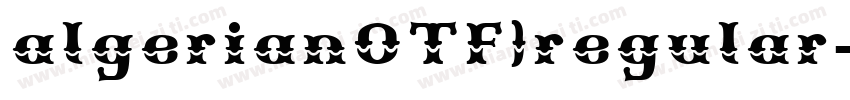 algerianOTF)regular字体转换