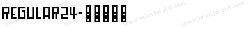 regular24字体转换