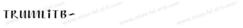 TRUMLITB字体转换