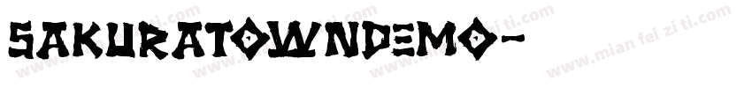 SakuraTownDemo字体转换