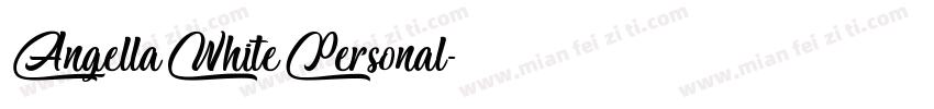 AngellaWhitePersonal字体转换