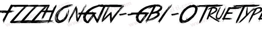FZZZHONGJW--GB1-0TrueType字体转换