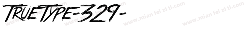 TrueType-329字体转换