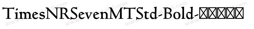 TimesNRSevenMTStd-Bold字体转换