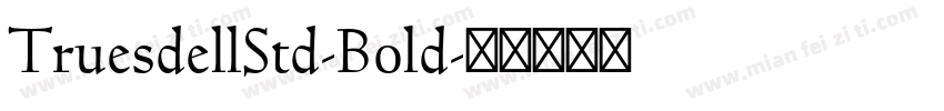 TruesdellStd-Bold字体转换