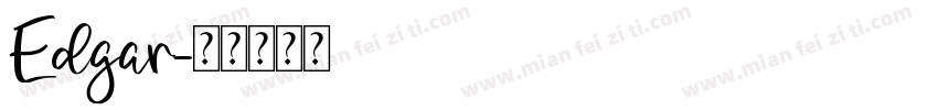 Edgar字体转换
