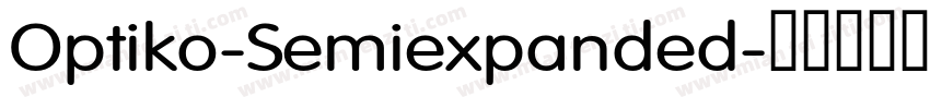 Optiko-Semiexpanded字体转换