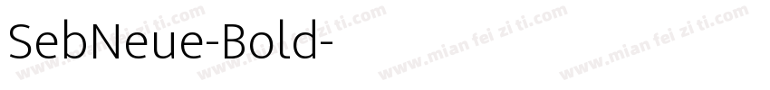 SebNeue-Bold字体转换