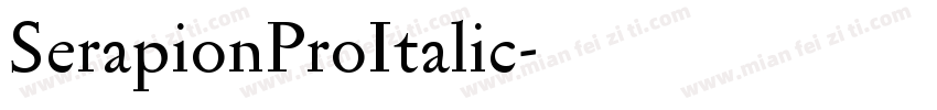 SerapionProItalic字体转换