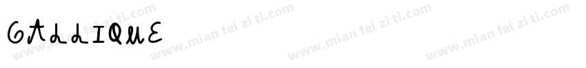 GALLIQUE字体转换