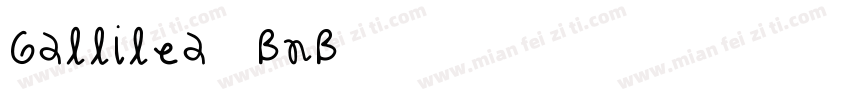 Gallilea-4BnB6字体转换