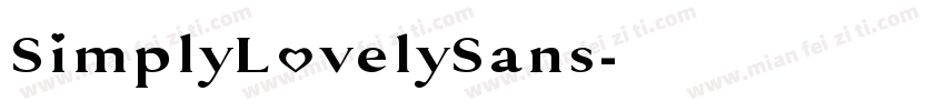 SimplyLovelySans字体转换
