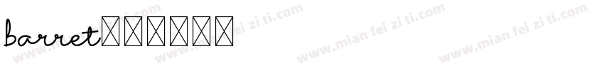 barret字体转换
