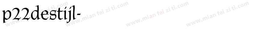 p22destijl字体转换
